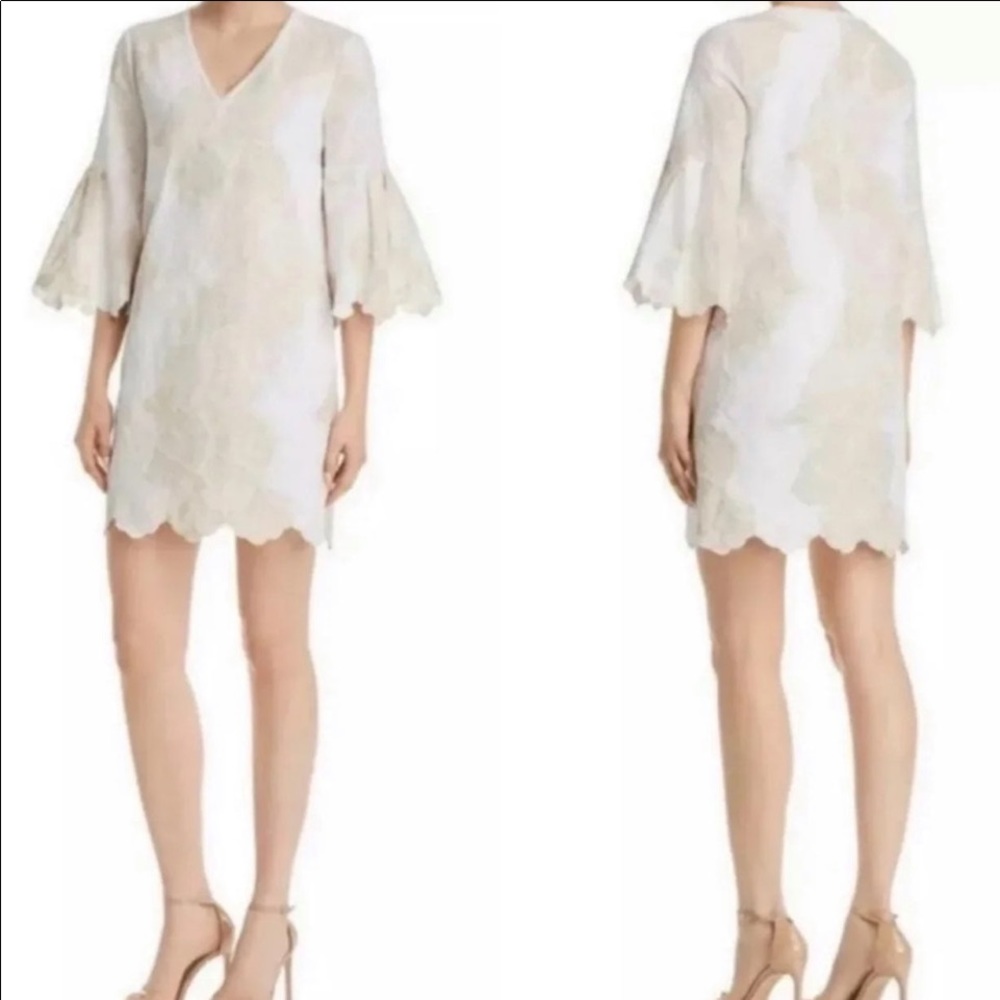 Anthropologie Le Gali Albany Embroidered Mini Dress